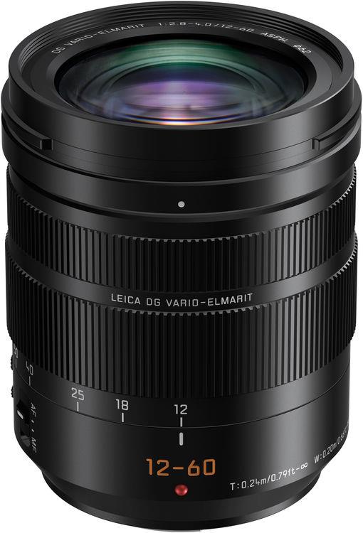 Panasonic 12-60mm f/2.8-4.0 ASPH. Power O.I.S. (Micro Four Thirds, Micro Four Thirds), Objektiv, Schwarz