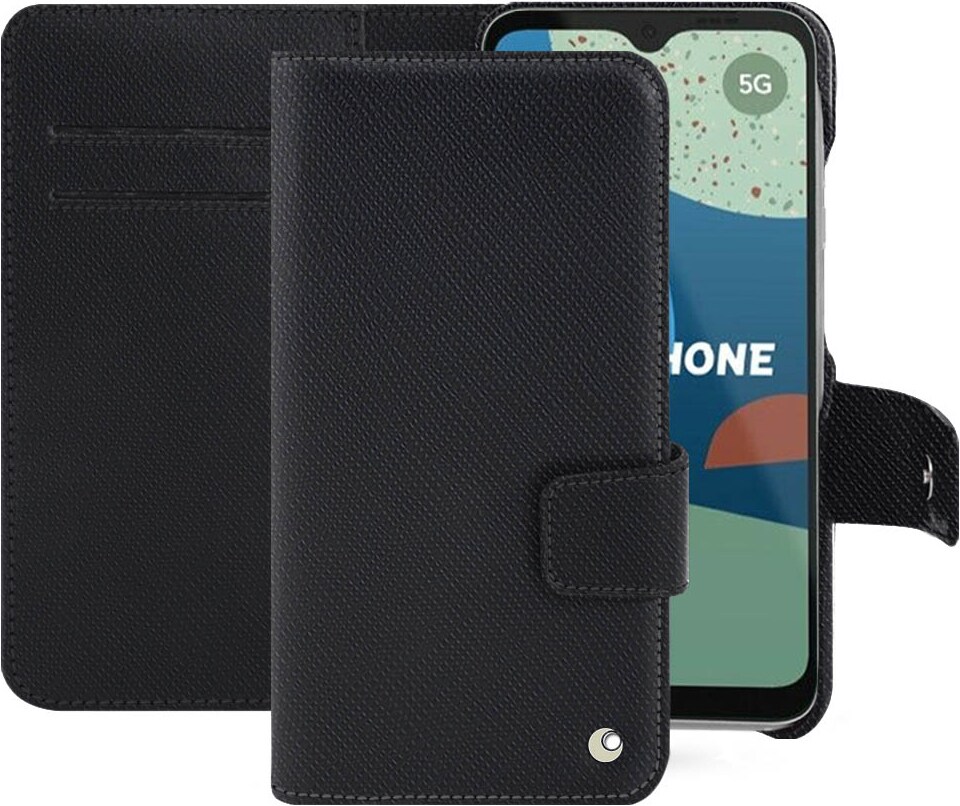 Noreve Lederschutzhülle Wallet (4), Smartphone Hülle, Schwarz