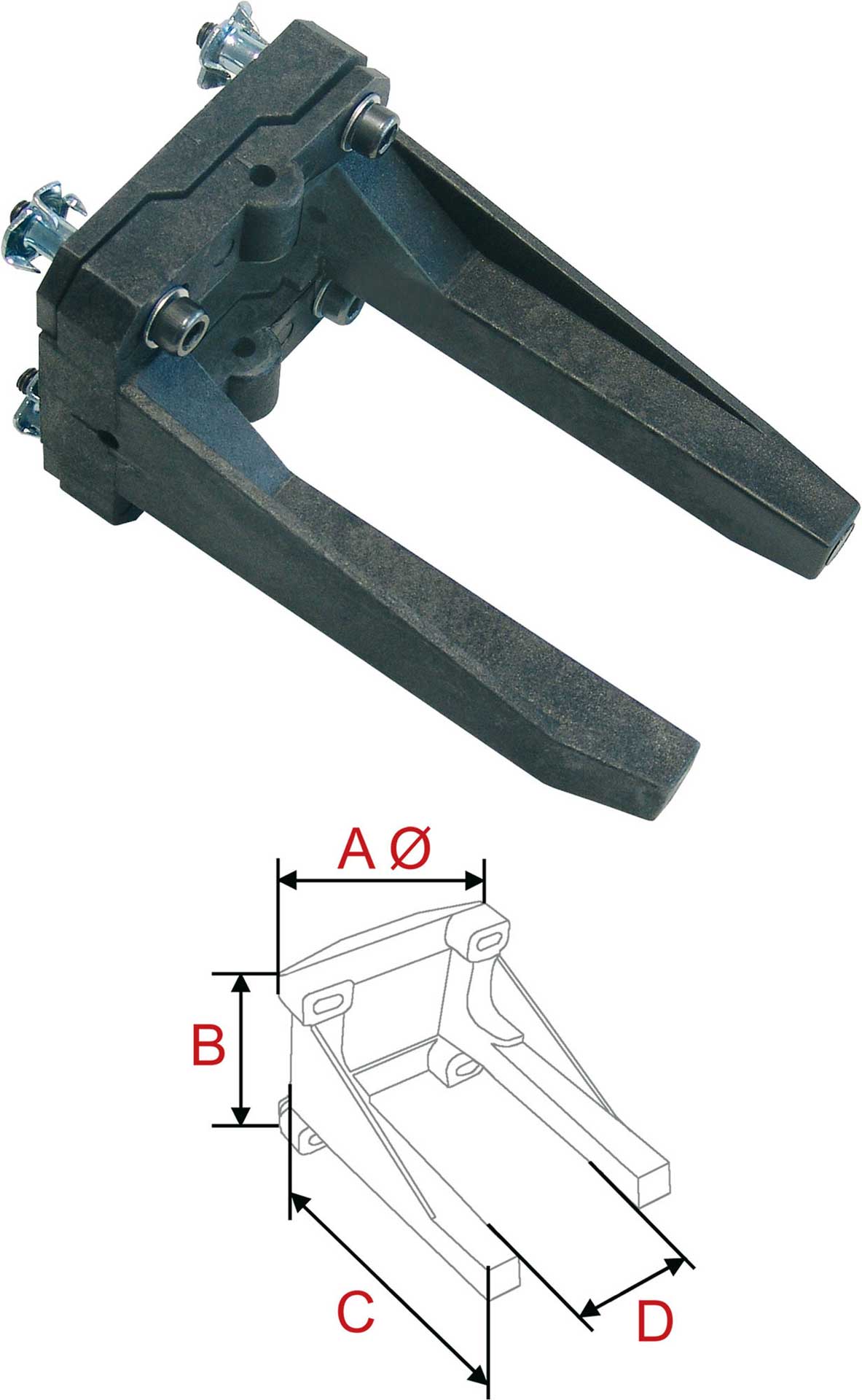 Modellbau Lindinger motorträger verstellbar 62/113mm nylon (004-00502)