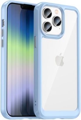 iLike iPhone 14 Pro Max hard case with a gel frame (iPhone 14 Pro Max), Smartphone Hülle, Blau