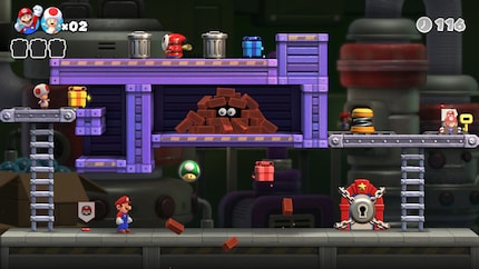 Toad (en haut à gauche de l’image) semble petit, mais il est trop grand pour ce passage. C’est une blague ?