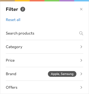 Filter Overlay Mobile